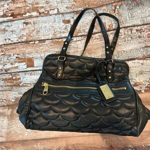 Badgley Mischka Super soft Black Quilted Shoulder Bag